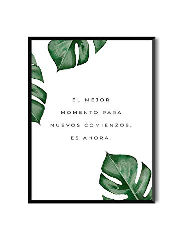 MILUKA Láminas para enmarcar colección Mensajes | Comienzos | Tamaño 20x30cm, 30x40cm, 50x70cm (20 x 30 cm)