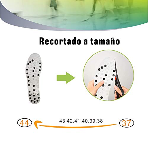 MINAZUKI terapia magnética masaje plantilla, salud transpirable zapatillas de zapato de acupresión pie, relajar los músculos, mejorar la circulación sanguínea