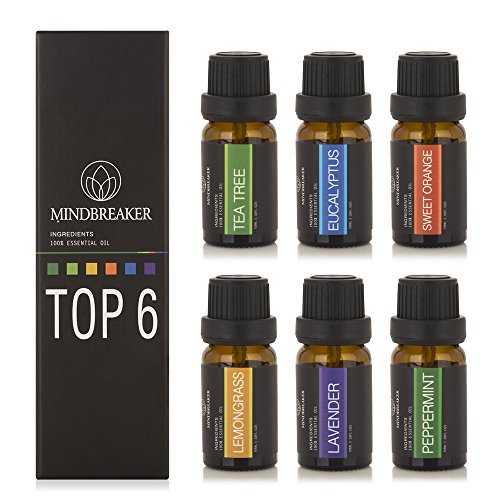 Mindbreaker - Aceites esenciales para aromaterapia bio - Set de 6 botellas (serie tradicional)