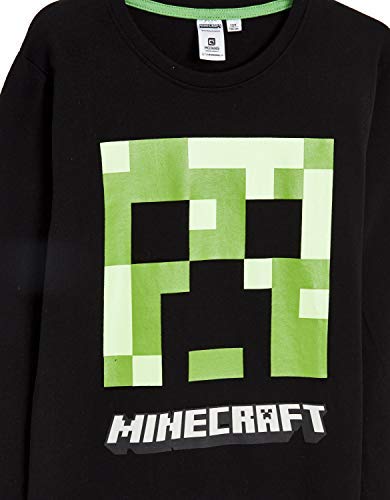 Minecraft Pijama para Niños Invierno con Camiseta Creeper, Ropa de Dormir Niño, Camiseta de Manga Larga y Pantalones, Regalo para Niños (13/14 Años)