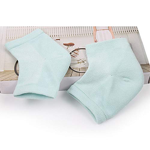 MINGZE 5 Calcetines De Tacón De Gel, Para Recuperación Y Suaviza De Piel Seca Agrietada De Pies, Hidratante Cuidado De Los Pies Dry Heel Pedicura De Silicona Talón Acolchado Para Fascitis Plantar