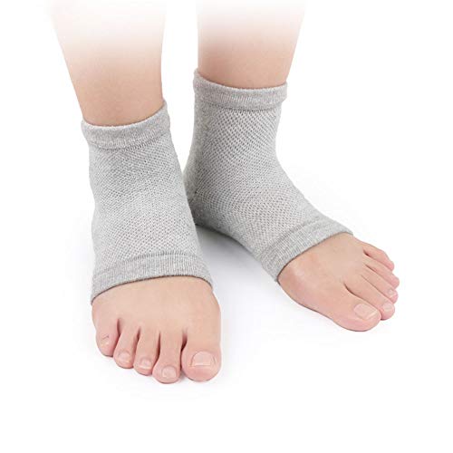 MINGZE 5 Calcetines De Tacón De Gel, Para Recuperación Y Suaviza De Piel Seca Agrietada De Pies, Hidratante Cuidado De Los Pies Dry Heel Pedicura De Silicona Talón Acolchado Para Fascitis Plantar