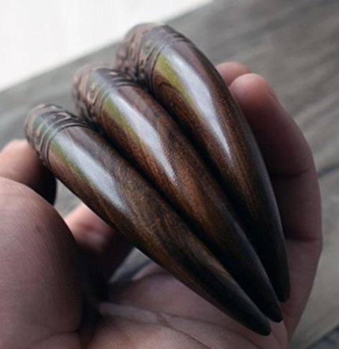 MINGZE Pocket Peine de madera, Peine del pelo, peine natural antiestático del pelo de madera del sándalo, peine de sándalo tallado de doble cara (12-1)