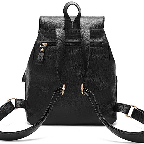 Mini Balabala Vendimia de la borla Bolsos Mochila para Mujer Talla nica Negro, 07 Negro