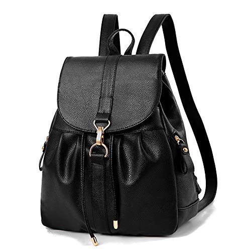 Mini Balabala Vendimia de la borla Bolsos Mochila para Mujer Talla nica Negro, 07 Negro