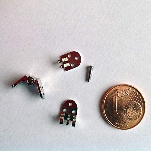 Mini bisagras, 1 par de bisagras de gafas, 6 mm