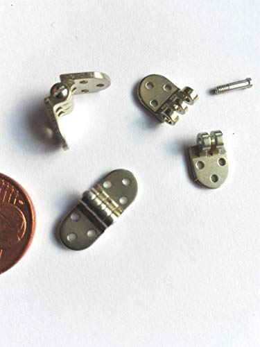 Mini bisagras, 1 par de bisagras de gafas, 6 mm