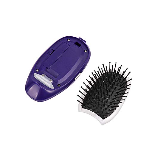 Mini cepillo alisador para cabello, portátil, iones negativos, antiestático, cabello recto, peine de masaje