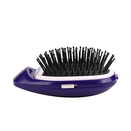 Mini cepillo alisador para cabello, portátil, iones negativos, antiestático, cabello recto, peine de masaje