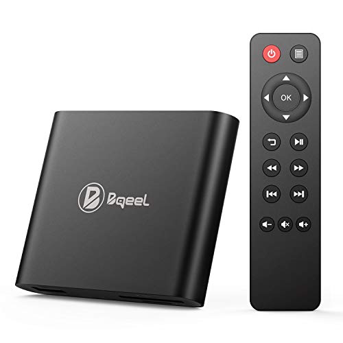 Mini HD TV Media Player 4K con 4GB EMMC + 512MB DDRIII CPU RK3328 Quad-Core Cortex-A53 1 * USB 2.0,1 * USB de Alta Velocidad 3.0 de hasta 4TB Multimedia para los Familia y Oficina