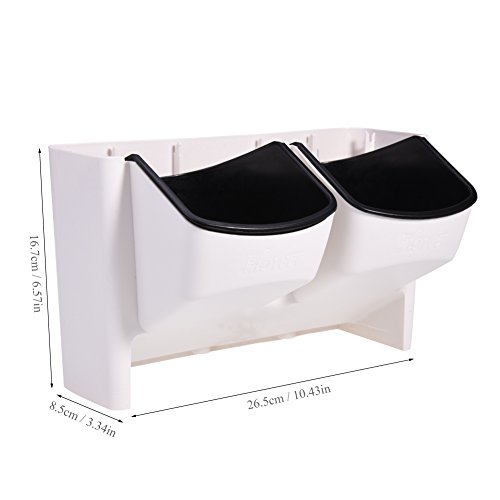 Mini Maceta Planta Suspendida Vertical Jardinería Apilable - Jardinera Maceta de Flores Soporte Planta para Verduras Frutas Exterior Interior (Color : Blanco)