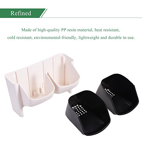 Mini Maceta Planta Suspendida Vertical Jardinería Apilable - Jardinera Maceta de Flores Soporte Planta para Verduras Frutas Exterior Interior (Color : Blanco)