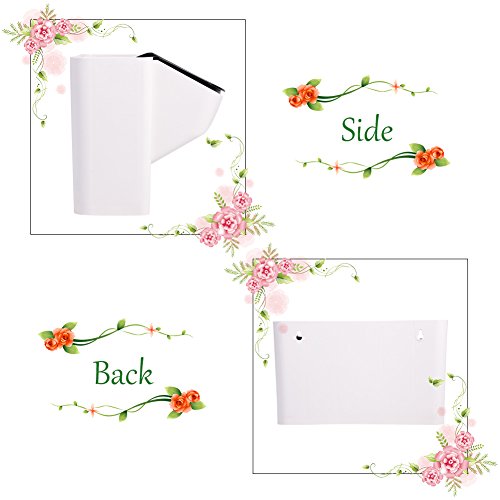 Mini Maceta Planta Suspendida Vertical Jardinería Apilable - Jardinera Maceta de Flores Soporte Planta para Verduras Frutas Exterior Interior (Color : Blanco)