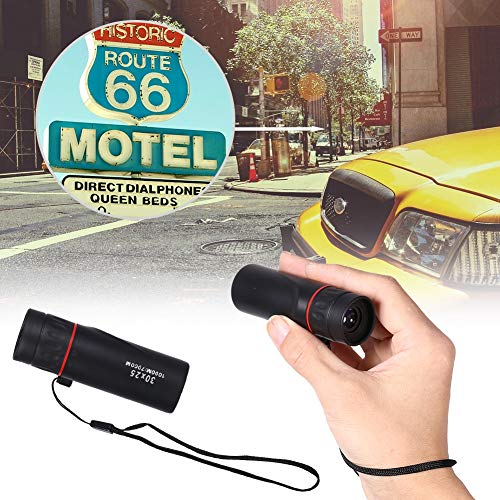 Mini Telescopio de enfoque con una Mano monocular HD óptico Telescopio portátil impermeable ne 30 x 25 Zoomable 7X al aire libre Fácil de operar Adecuado para observación de aves Viajes en camping