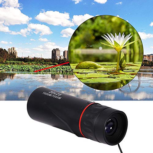 Mini Telescopio de enfoque con una Mano monocular HD óptico Telescopio portátil impermeable ne 30 x 25 Zoomable 7X al aire libre Fácil de operar Adecuado para observación de aves Viajes en camping