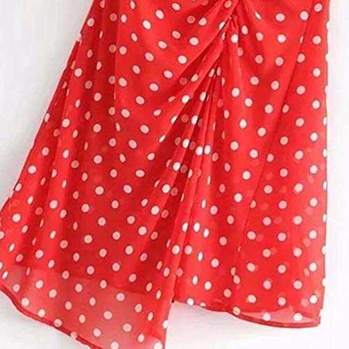 Mini vestido irregular de la raja del frente de los vestidos femeninos sin respaldo Como se muestra,M