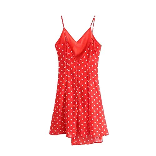 Mini vestido irregular de la raja del frente de los vestidos femeninos sin respaldo Como se muestra,M