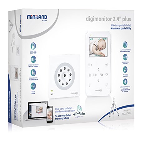 Miniland BABY - Vigilabebé, blanco, 2.4 (89149)