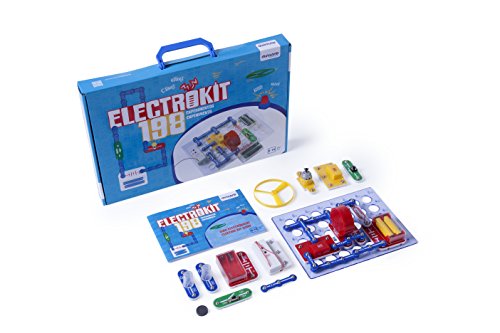 Miniland-Electrokit 198 Experimentos Kit de construcción de circuitos electrónicos para niños (99116)