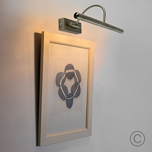 MiniSun - Aplique de pared para cuadros con doble bombilla – Latón antiguo - Iluminación interior - Lámpara para cuadros - Aplique pared vintage