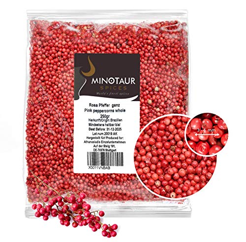 Minotaur Spices | Pimienta Rosa, Entera |2 X 250g (500g) | Pimienta en Grano Bayas Rosas