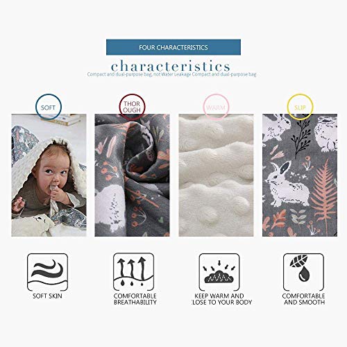 Miracle Baby Manta Bebe Algodón，Manta Coralina Bebe Algodón, Suave y Confortable,Swaddle Wrap Saco de Dormir para Niños 110 * 140(Grande,Ballena)