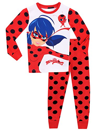 Miraculous Ladybug - Pijama para niñas Ladybug - Ajuste Ceñido - 5-6 Años