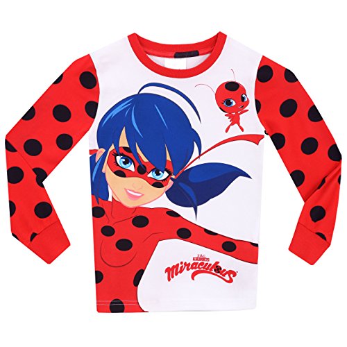 Miraculous Ladybug - Pijama para niñas Ladybug - Ajuste Ceñido - 5-6 Años