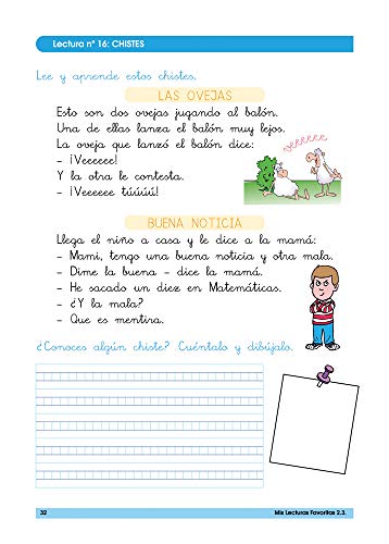 Mis lecturas favoritas 2.3 / Editorial GEU / 2º Primaria / Mejora la comprensión lectora / Recomendado como repaso / Con actividades sencillas