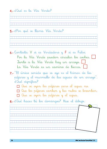 Mis lecturas favoritas 2.3 / Editorial GEU / 2º Primaria / Mejora la comprensión lectora / Recomendado como repaso / Con actividades sencillas