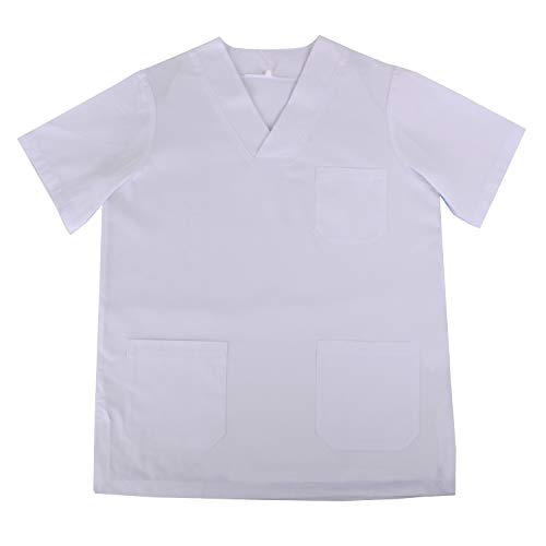 MISEMIYA - Casaca Unisex MÉDICO Enfermera Uniforme Limpieza Laboral ESTÉTICA Dentista Veterinaria Sanitario HOSTELERÍA - Ref.817 - L, Blanco