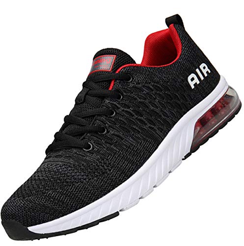 Mishansha Hombre Zapatillas Deportivas Ultra Ligero Fly Knit Zapatos de Calle Flexible Elástico Suave Absorción de Impacto Zapato para Caminar Primavera Verano Sport Shoes, Gris 43