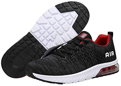 Mishansha Hombre Zapatillas Deportivas Ultra Ligero Fly Knit Zapatos de Calle Flexible Elástico Suave Absorción de Impacto Zapato para Caminar Primavera Verano Sport Shoes, Gris 43