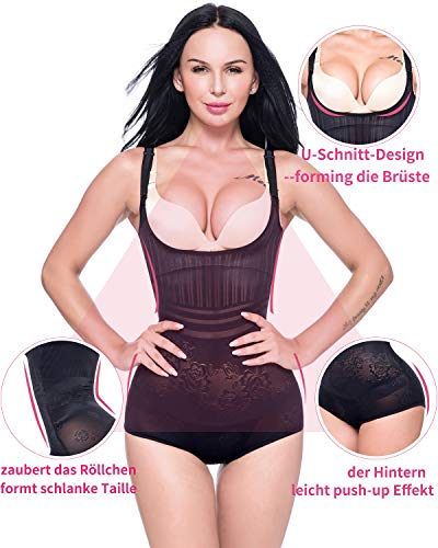 MISS MOLY Body Reductor|Mujer Shapewear Modeladora Faja Reductora Adelgazantes Bodysuit de Cintura Shaper