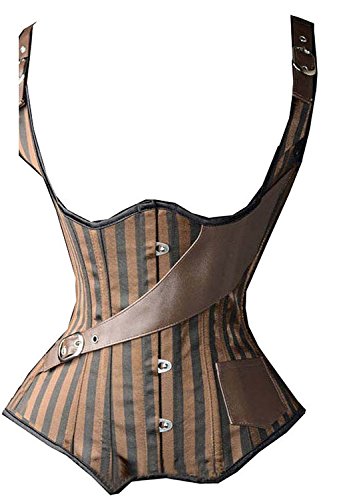 MISS MOLY Dama Burlesque gótico Bustier corsé con G-String