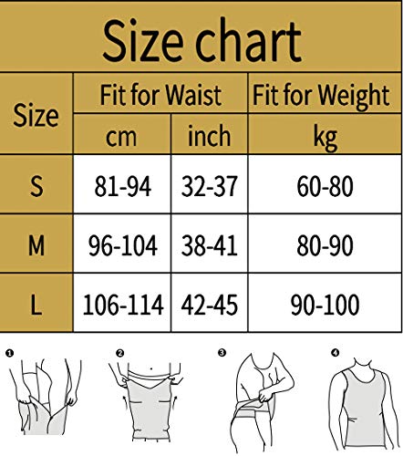 MISS MOLY Faja Reductora Camiseta de Tirantes Compresión para Hombre Chaleco Adelgazante Abdomen Camisa Moldeador Body Shaper Ropa Interior para Ocultar Ginecomastia Moobs