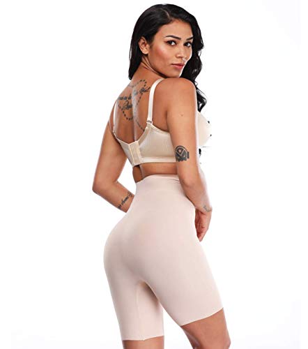 MISS MOLY Moldeadora Braga Faja Reductora Adelgazante Seamless Braguita Cintura Alta Abdomen Sin Costuras Panty Shapewear Shaping Push up Butt Lifter Pantalón Invisible Body Shaper Lenceria para Mujer