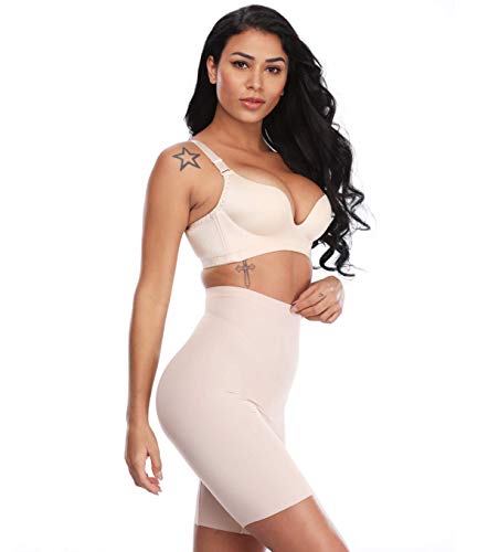 MISS MOLY Moldeadora Braga Faja Reductora Adelgazante Seamless Braguita Cintura Alta Abdomen Sin Costuras Panty Shapewear Shaping Push up Butt Lifter Pantalón Invisible Body Shaper Lenceria para Mujer