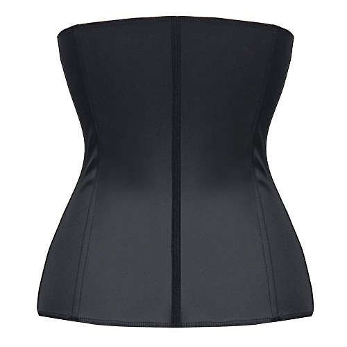 MISS MOLY Mujer Fajas Reductoras Waist Cincher Corsé Fajas Reductoras de Cinturón Firme de Formación Underbust Bustier para Mujer en Negro L