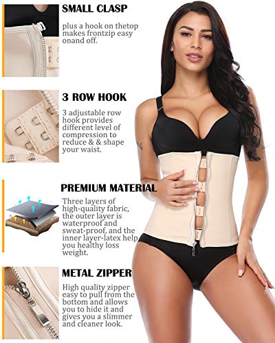 MISS MOLY Waist Shaper|Adelgazante  Waist Trainer Training Corset Deportivo Shaper Moldeadora Faja Reductora Cintura Corsé Slimming Belt