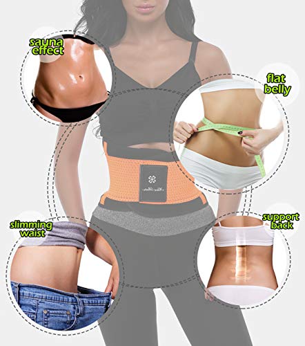 MISS MOLY Waist Shaper|Adelgazante Waist Trainer Training Corset Deportivo Shaper Moldeadora Faja Reductora Cintura Corsé Slimming Belt Negro/Rojo/Azul/Naranja