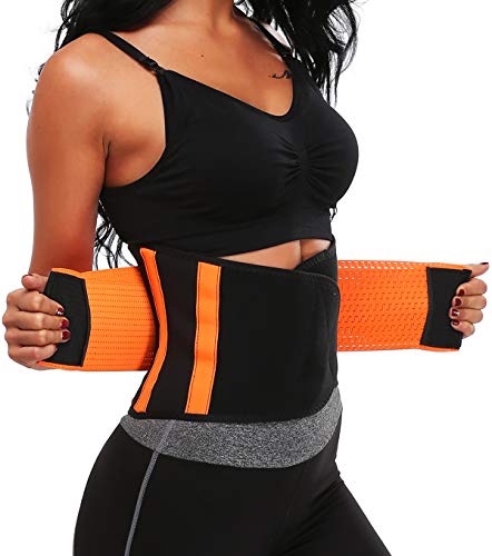 MISS MOLY Waist Shaper|Adelgazante Waist Trainer Training Corset Deportivo Shaper Moldeadora Faja Reductora Cintura Corsé Slimming Belt Negro/Rojo/Azul/Naranja