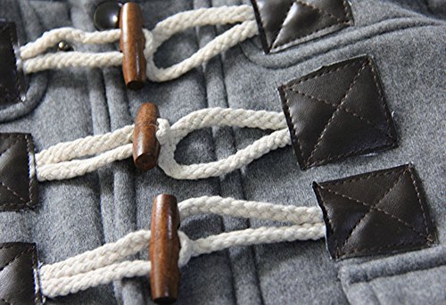 MissChild Abrigo de Capucha Bebé otoño Invierno, Chaqueta Ropa Manga Larga Acolchado Outerwear para Niños Gris Label 120