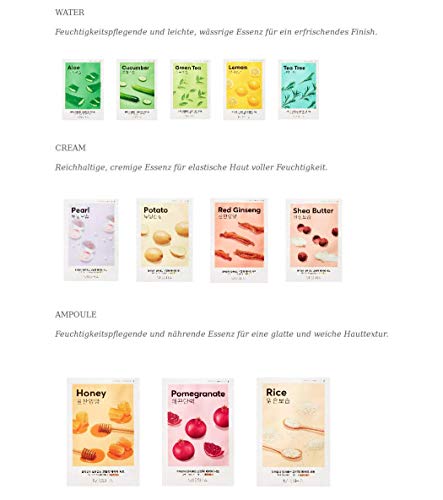 Missha Airy - Juego de 10 hojas de máscara (10 unidades, entre 12 flotadores, 10 unidades como ramdom)