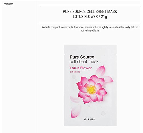 Missha - Mascarilla Facial - Flor de Loto - Pure Source