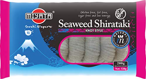 Miyata Shirataki, Fideos En Nudos De Harina De Konjac Con Sabor A Algas 320 g