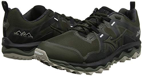 Mizuno Wave Mujin 6, Zapatillas de Trail Running para Hombre, Noir Argent, 42.5 EU