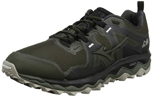 Mizuno Wave Mujin 6, Zapatillas de Trail Running para Hombre, Noir Argent, 42.5 EU