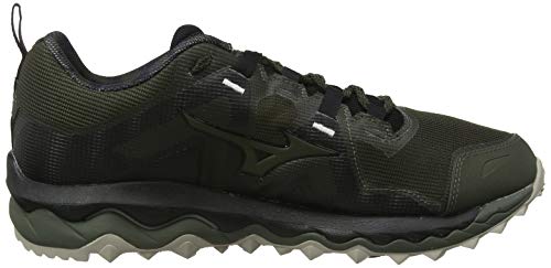 Mizuno Wave Mujin 6, Zapatillas de Trail Running para Hombre, Noir Argent, 42.5 EU