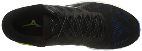 Mizuno Wave Ultima 11, Zapatillas para Correr de Carretera para Hombre, Negro/Blanco/Azul Diva, 42.5 EU
